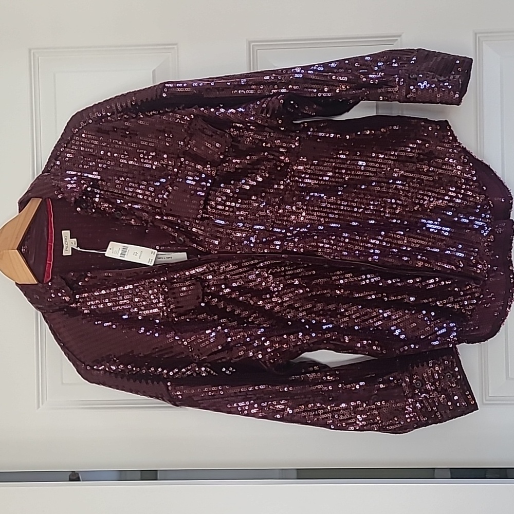 NWT Pilco shirt sequined Anthropologie
